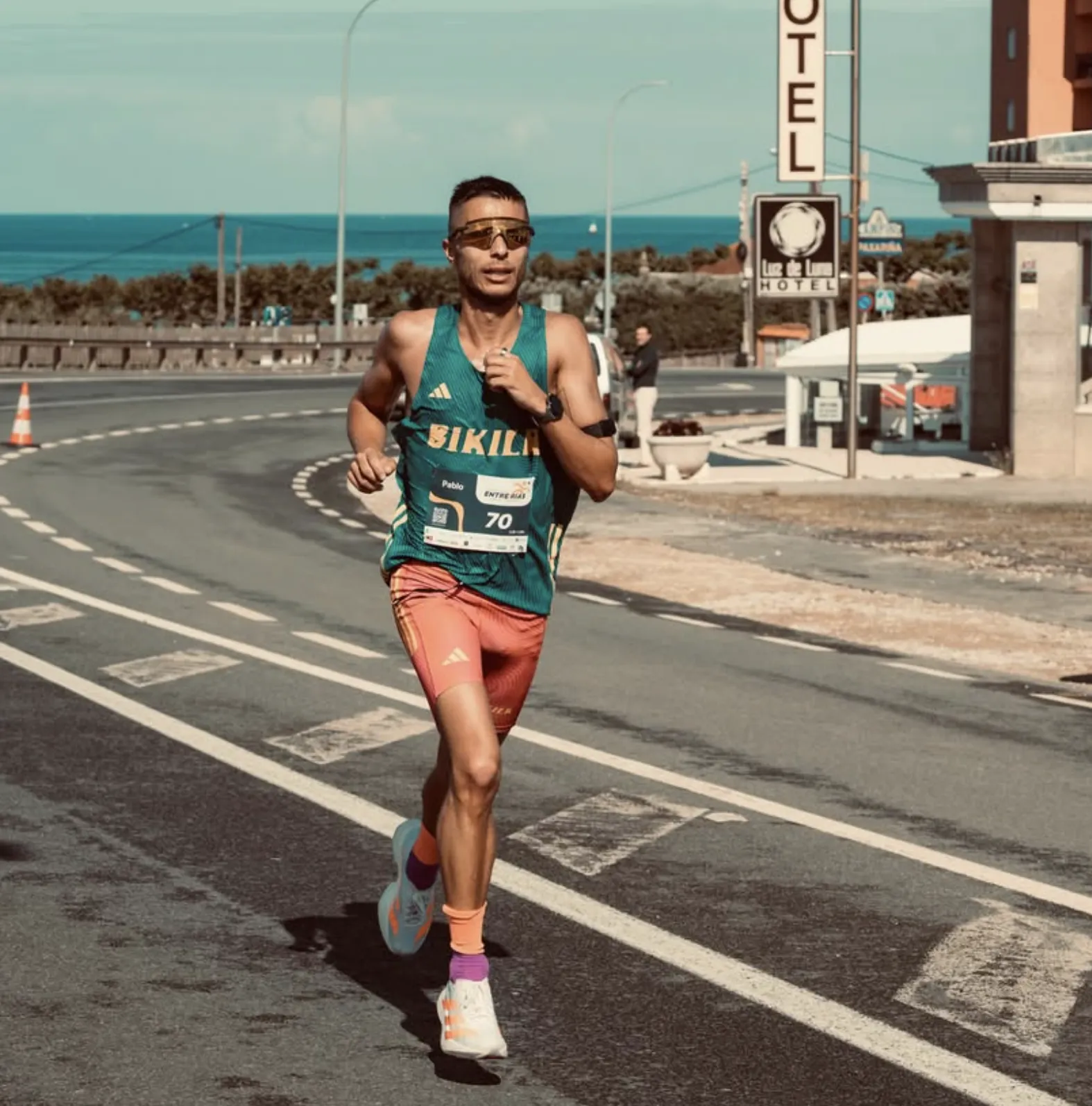 Pablo Otero corriendo en competición